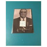 J. Edgar Hoover Relic Card