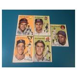 1954 Topps 5 Cards Total