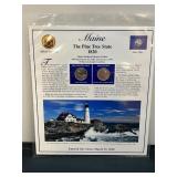 Maine Quarter & Stamp Collection