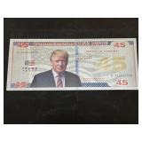 $45 Trump Commemorative Note