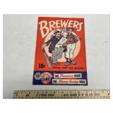 1946 Milwaukee Brewers Program