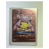 Purple Foil Pikachu Cosplay Card