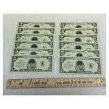 Lot 12 Carl Yastrzemski 5 Dollar Bills Early 1980s