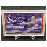 Silver Mercury Dime Mint Mark Collection