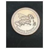 Dragon 1 Oz Copper Round