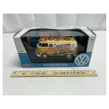 Diecast Volkswagen Van Hippie Style