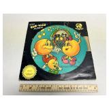 Vintage Pacman Colored Graphic Record