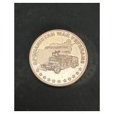 Afghanistan War Veterans 1 Oz Copper Round