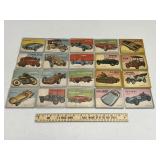 1953 Topps Cars of The World Trading Card Lot