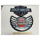 Lot 2 Harley Motorcycle Signs