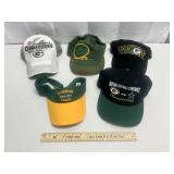 Lot Of 5 Green Bay Packer Hats