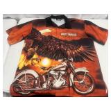 Harley Davidson Eagle Button Down Shirt Size Large