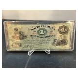 1873 South Carolina Railroad Company $1 Ticket Not