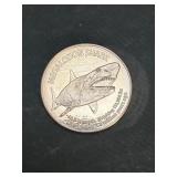 Shark 1 Oz Copper Round