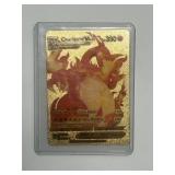 Gold Foil Pokémon Charizard Card