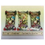 Lot 3 Unopened Packs of Pokémon Cards