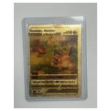 Gold Foil Pokémon Charizard Card