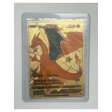 Gold Foil Pokémon Charizard Card