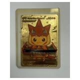 Gold Foil Pikachu Card