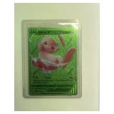 Green Foil Mew V Pokémon Card Ultra Rare