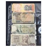 4 Foreign Currency Notes