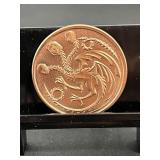 Inflation Is Coming 1 Oz Copper Round