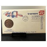 1972 Transport First Day Cover Medallion