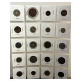 20 Assorted 1940s & Earlier Foreign Coins