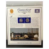 Connecticut Quarter & Stamp Collection