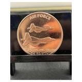 Air Force 1 Oz Copper Round