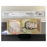 Venezuela Note CGA Gem Uncirculated 66