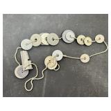 Chain With Assorted Foreign Coins with Holes