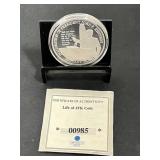 Inauguration Speech 1961 Silver Plated Copper Comm