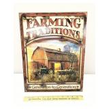Farming Traditions Tin Sign