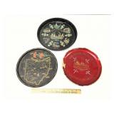 3 Collectible Souvenir Serving Trays