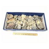Flat Of Assorted Minerals, Crystals, Geodes, Quart