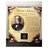 Andrew Johnson Presidential Dollar & Stamp Collect