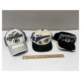 3 Green Bay Packers NFC Championship Caps
