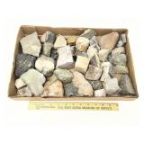 Flat Of Assorted Minerals, Crystals, Geodes, Quart