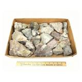 Flat Of Assorted Minerals, Crystals, Geodes, Quart
