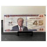 $45 Trump Commemorative Note