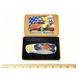 Route 66 Commemorative Pocket Knife & Display Tin
