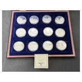 Symbols Of Freedom Silver Plated with Swarovski Cr