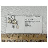 14 Karat White Gold Mintable Jelly Opal Earrings