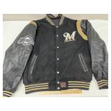 Milwaukee Brewers Letterman Type Reversible Jacket