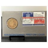 1974 Bicentennial First Day Cover Commemorative Me