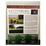 Gettysburg 3 Quarter & Stamp Collection