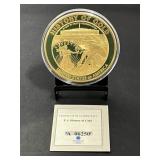 Fort Knox Commemorative 24 Kt Gold Plated Copper C