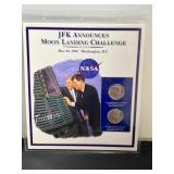 JFK Announces Moon Landing Challenge Kennedy Half