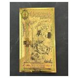 New Hampshire Goldback 1/1000 Oz 24 Kt Gold Note